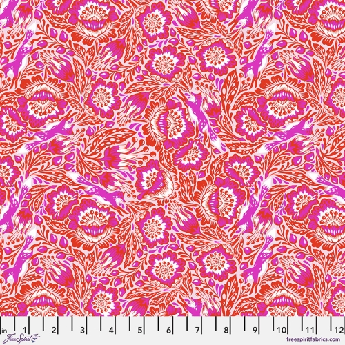 Tula Pink Patchwork Stoff Baumwolle - Tiny Beasts - Out Foxed Glimmer